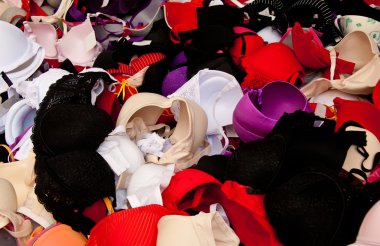 Heap of Colorful Bras clipart