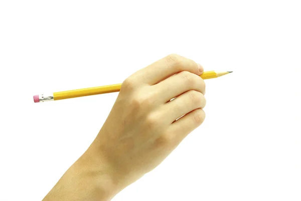 手に鉛筆します。 — ストック写真