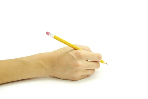Bleistift in der Hand — Stockfoto
