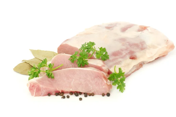 Meat with parsley — Stock Photo, Image