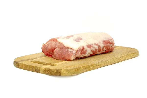 Kött på vit — Stockfoto