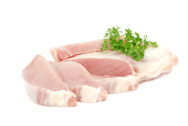 Meat on white — Stock Photo, Image