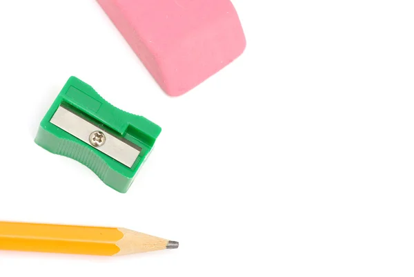Ołówek i Gumka — Zdjęcie stockowe