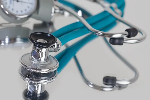 Stetoskop mavi yansıtıcı — Stok fotoğraf