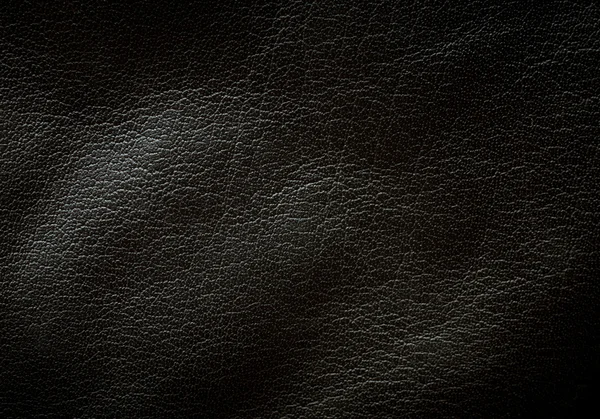 Svart läder textur — Stockfoto