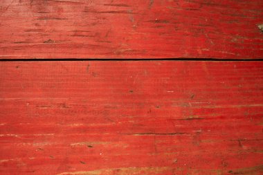 Cracked red painted planks clipart