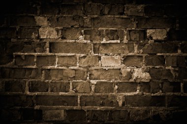 Rough brick wall, toned. clipart