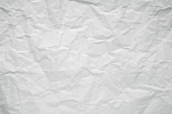 Verfrommeld witte kantoor papier textuur. — Stockfoto