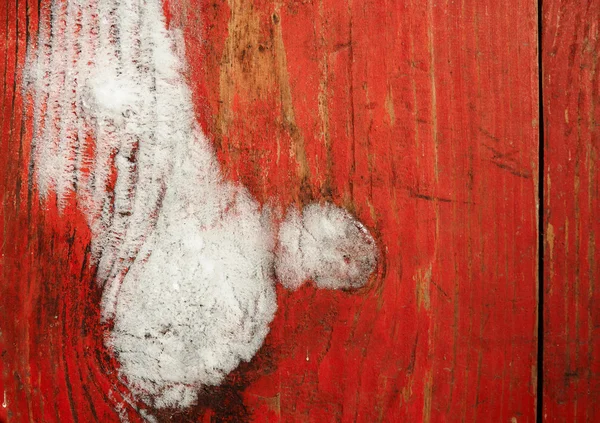 Frosted rode geschilderde planken — Stockfoto