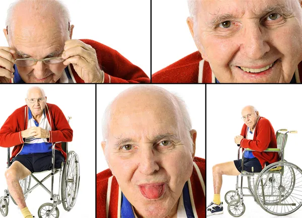 Shot van een handicap senior collage — Stockfoto