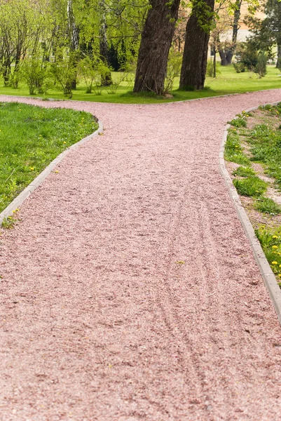 Green park with path — Stock Photo, Image