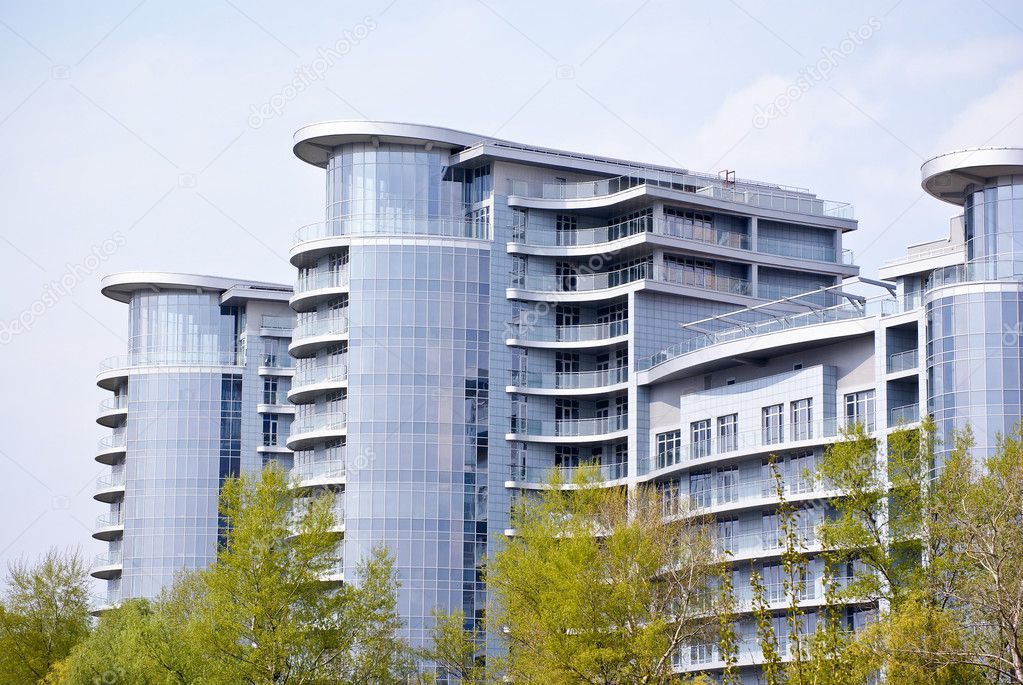 Modern building in Kiev.Ukraine — Stock Photo © pil7615 #5554759