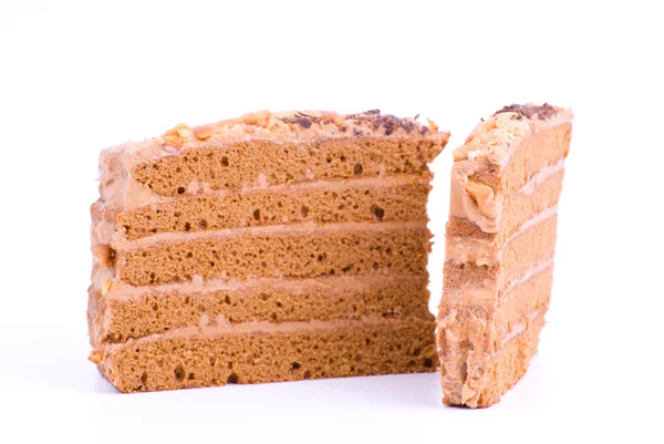Taze dilimlenmiş pasta — Stok fotoğraf