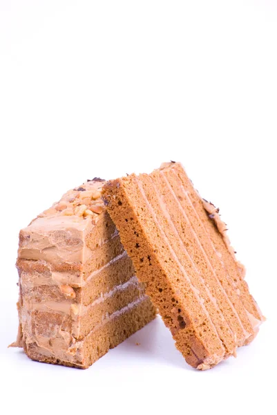 Taze dilimlenmiş pasta — Stok fotoğraf