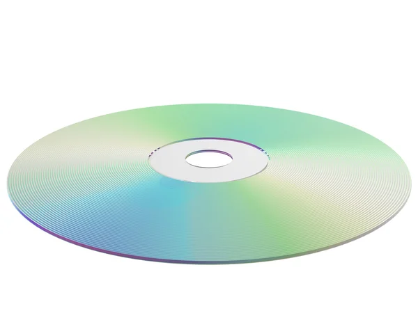 CD απομονωμένο σε λευκό φόντο — Φωτογραφία Αρχείου