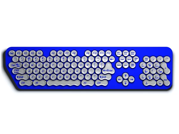 Keyboard with round buttons — Stock Photo, Image