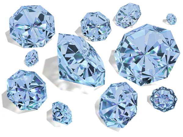 Діаманти середні — стокове фото