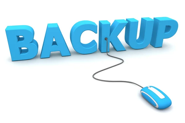 Browse the Blue Backup - Blue Mouse — Stock Photo, Image