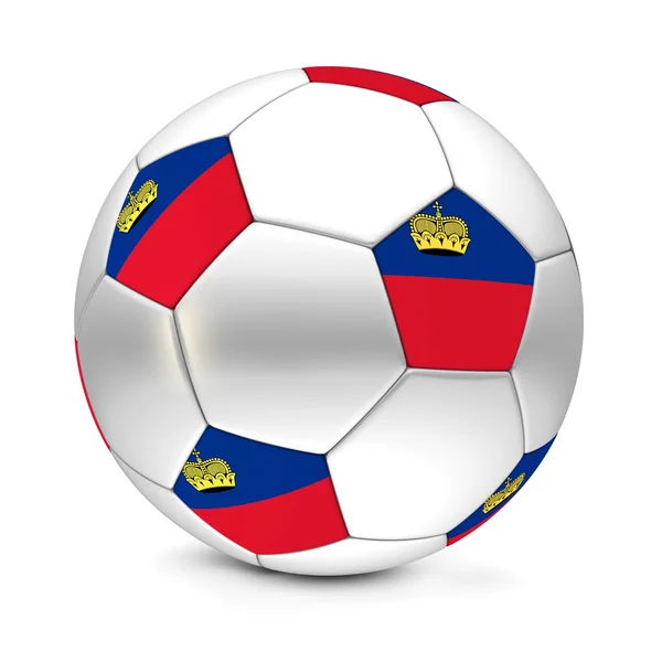 Футбольный мяч / Футбол Лихтенштейн — стоковое фото