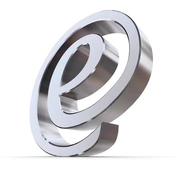 Shiny Curved e-AT Symbol — Stock Photo, Image