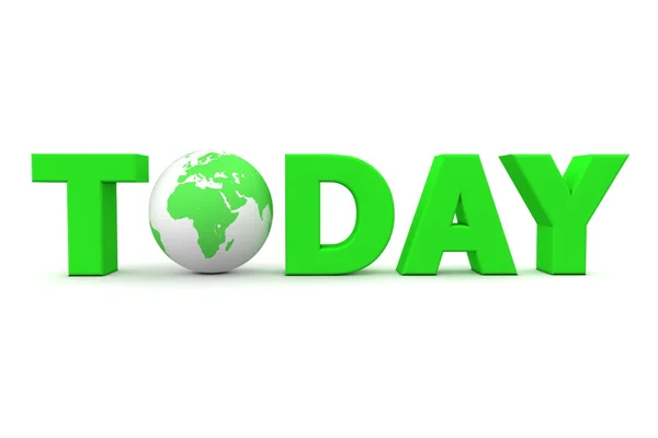 Today World Green — Stock Photo, Image