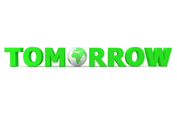 Tomorrow World Green — Stock Photo, Image