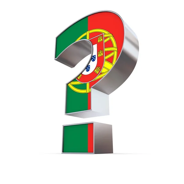 Portugal signo de interrogación —  Fotos de Stock