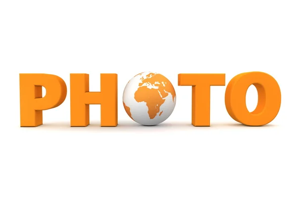 Fotó világ-narancs — Stock Fotó