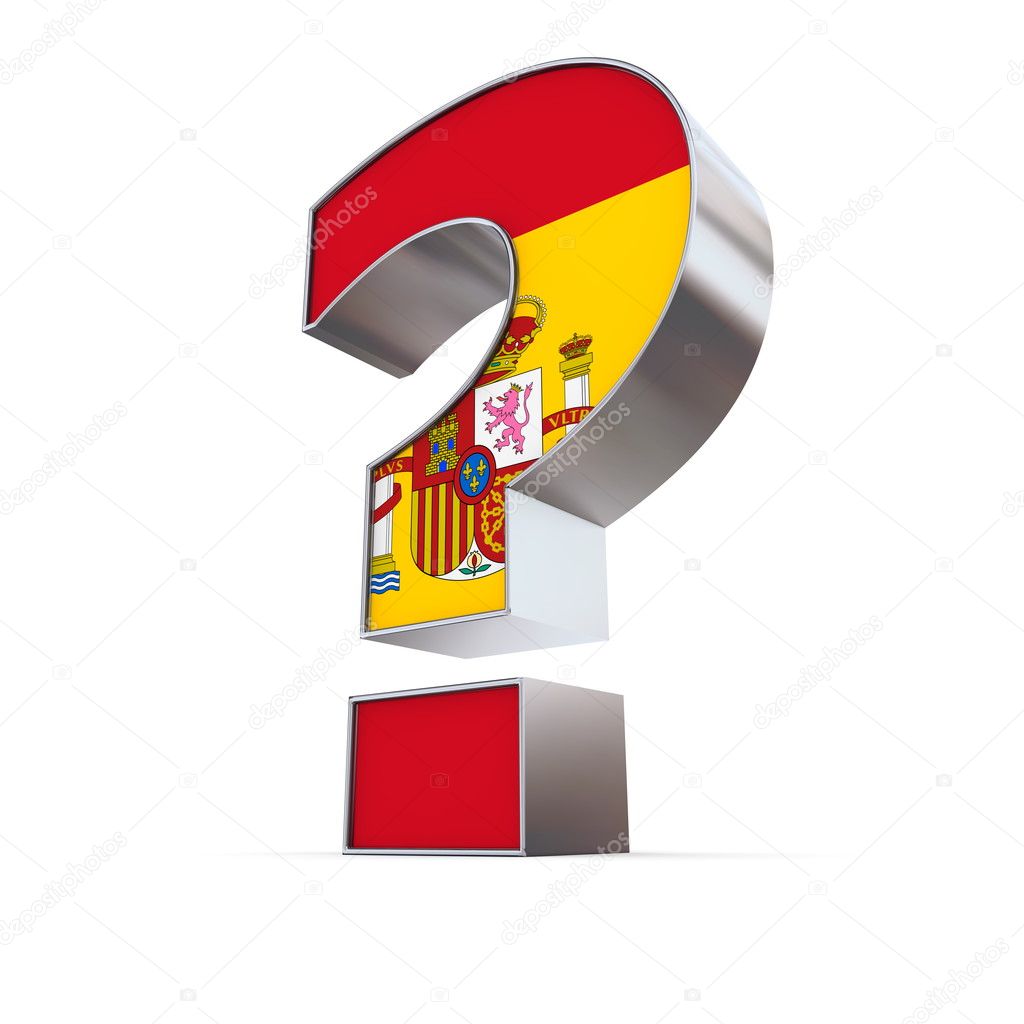 Spain Question Mark — Stock Photo © PixBox #5650247