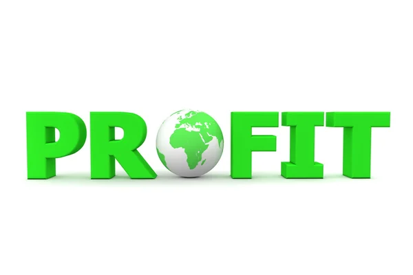 stock image Profit World Green