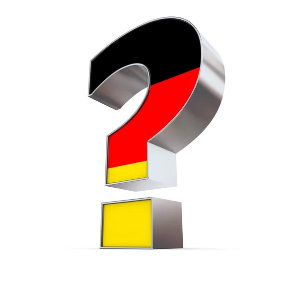 Знак питання Німеччини — стокове фото