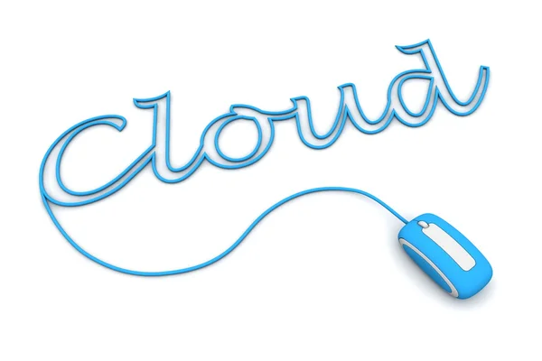 stock image Browse the Light Blue Cloud Cableed by the mouse cable