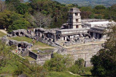 Temple of the Count in Palenque clipart