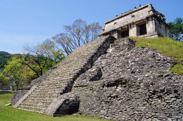 Tempio a Palenque — Foto Stock