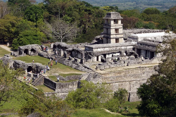 Tempel van de graaf in palenque — Stockfoto
