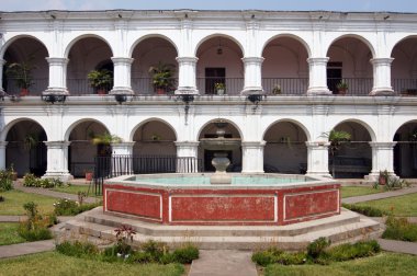 Fountain in monastery clipart