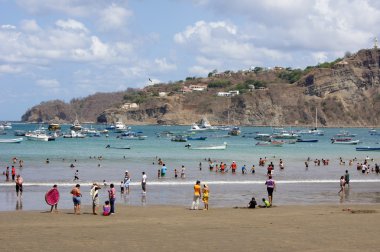 Beach San Juan del Sur clipart