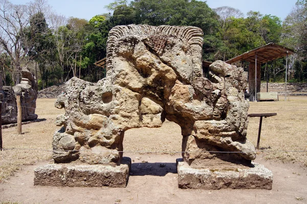 Statue in Copan — Stock Photo, Image
