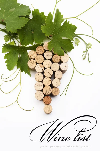 Concetto design carta dei vini — Foto Stock