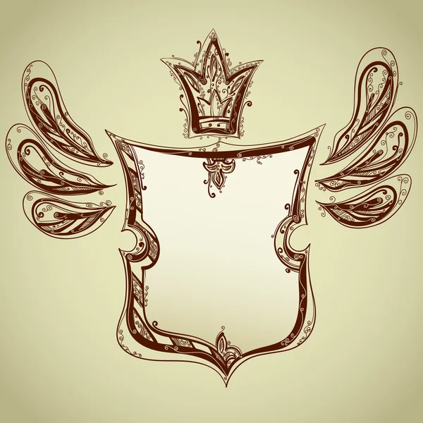 Desenho de escudo — Vetor de Stock