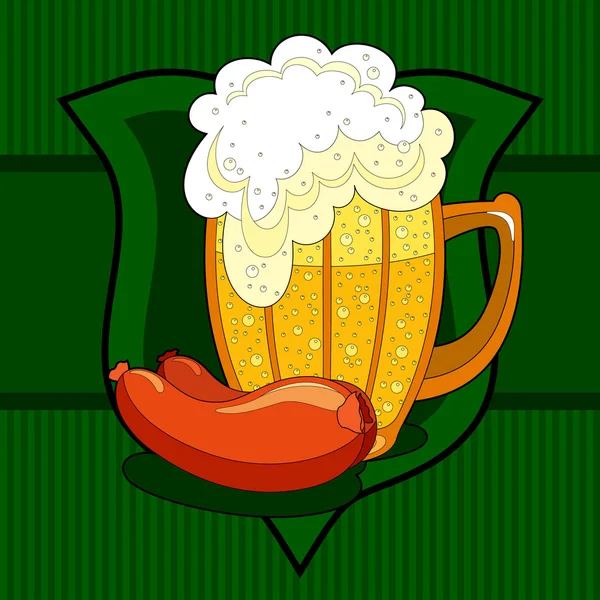 Bier-Hintergrund — Stockvektor