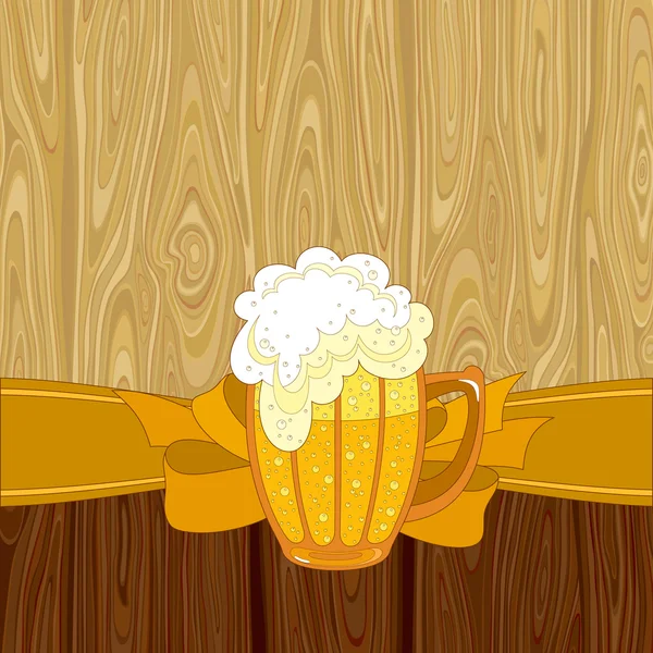 Bier achtergrond — Stockvector