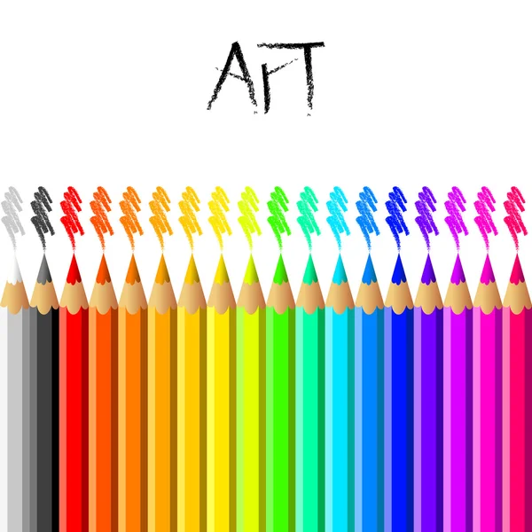 Fond crayon — Image vectorielle
