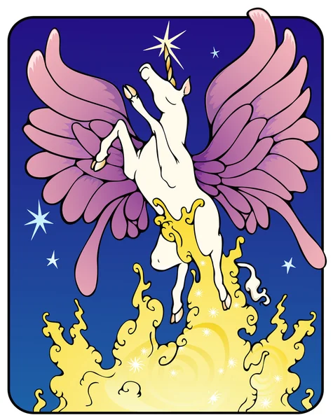 Unicorn Fairy — Stockvector