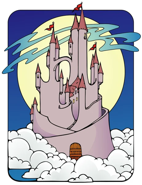 Wolk kasteel — Stockvector