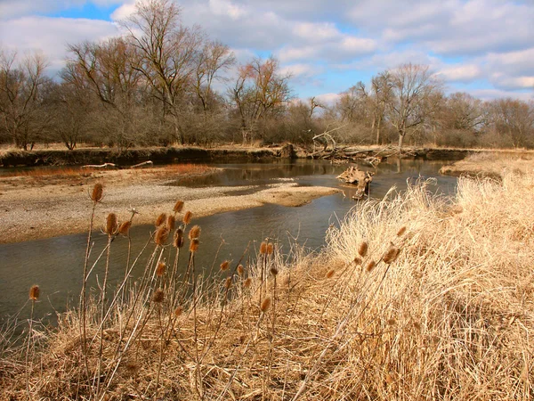 Kishwaukee River in Illinois — Stock Photo, Image