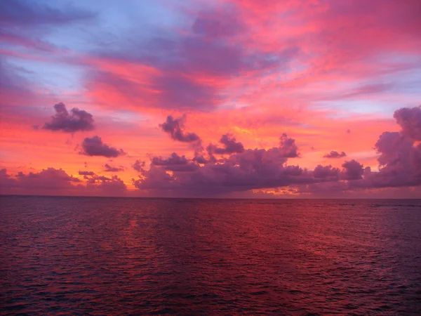 太平洋上の日没 — ストック写真