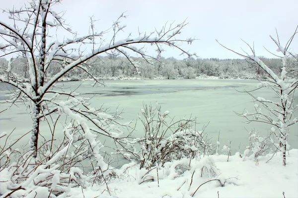 Przebić jezioro śniegu - illinois — Zdjęcie stockowe