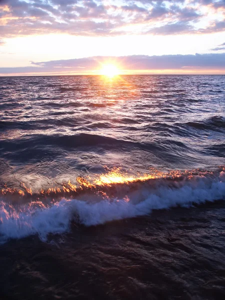 Lago Superior Puesta de sol — Foto de Stock