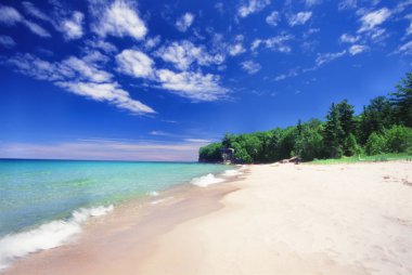 Chapel Beach - Michigan UP clipart